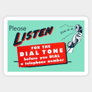 1950s Dial Tone Sticker